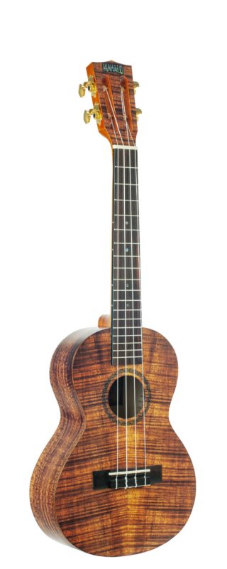 Mahalo - Artist Elite Series Photo Flame Koa Tenor Ukulele With Bag, Matt Finish #MA3KA