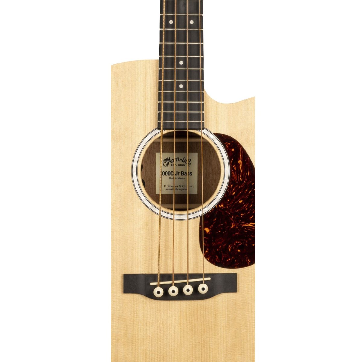 Martin - 000CJR-10E Bass Electro Acoustic - Satin Spruce Label
