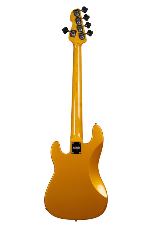 Markbass - GV 5 Gloxy 5-String Electric Bass, Metallic Yellow (Passive) #MB-GV-5-GLOXY-MY-CR-RW-P