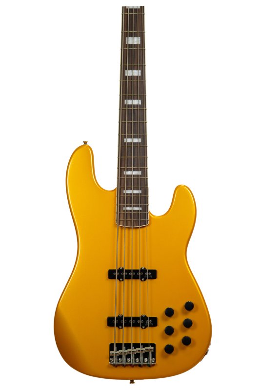 Markbass - GV 5 Gloxy 5-String Electric Bass, Metallic Yellow #MB-GV-5-GLOXY-MY-CR-RW