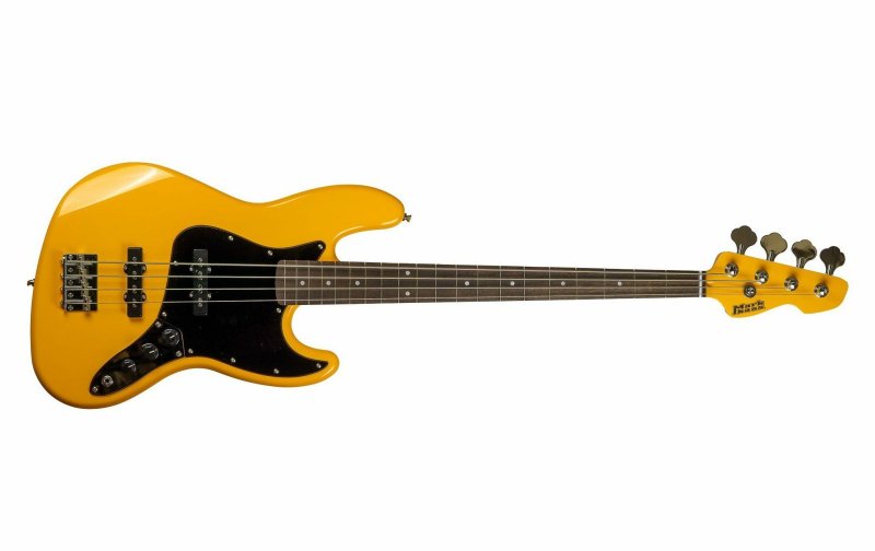 Markbass - 4-string P Style 34" Scale Electric Bass With J/J PU & Bag, Yellow #MB-YELLOW-JB