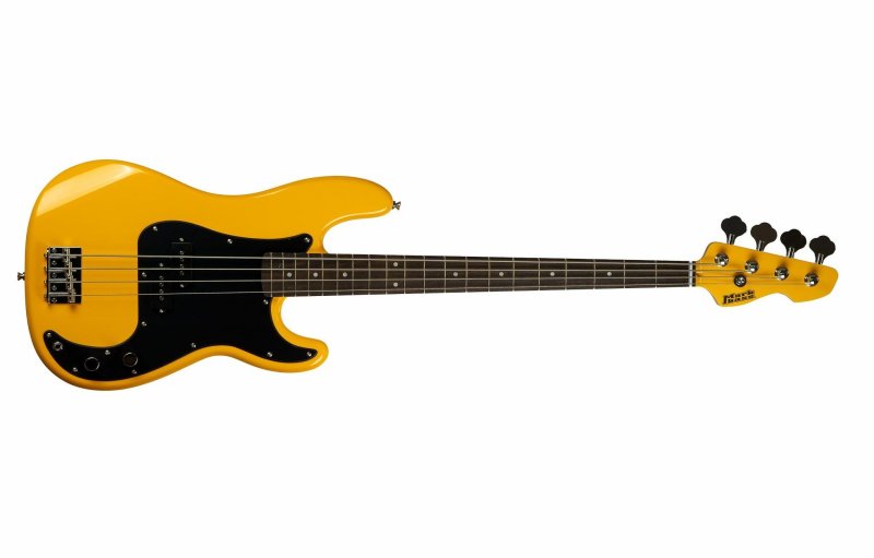 Markbass - 4-string P Style 34" Scale Electric Bass With Split-Coil PU & Bag, Yellow #MB-YELLOW-PB