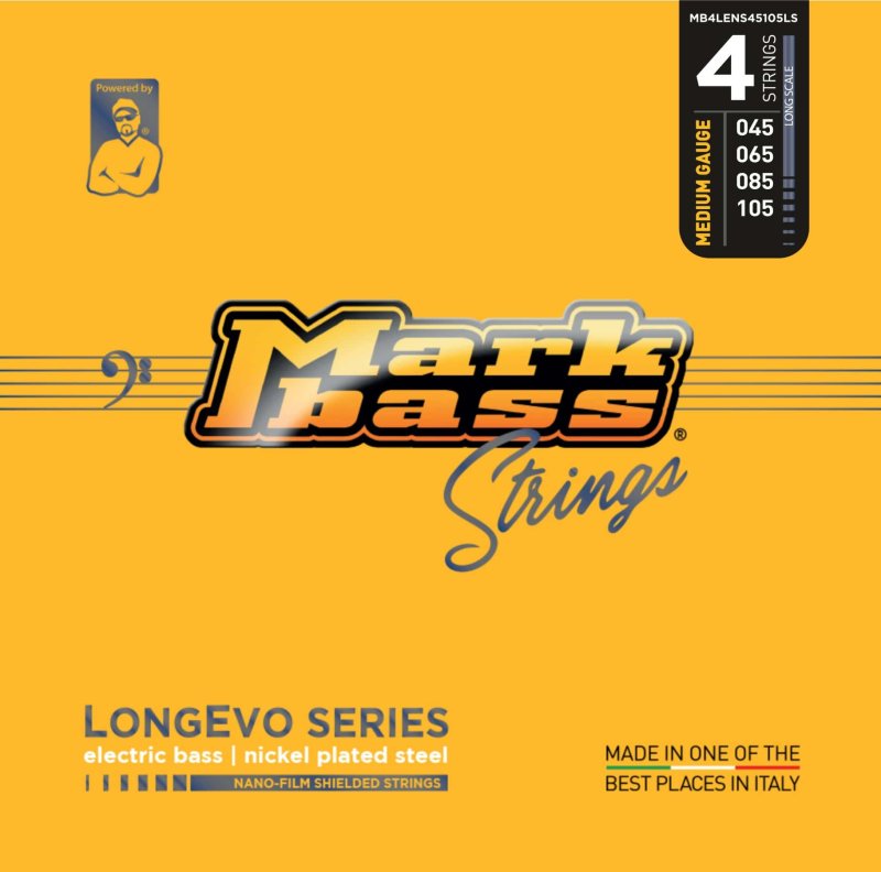 Markbass - Longevo Nickel Plated Steel Nano-film Shielded Bass Strings Long Lived (.045 - .105) #MB4LENS45105LS