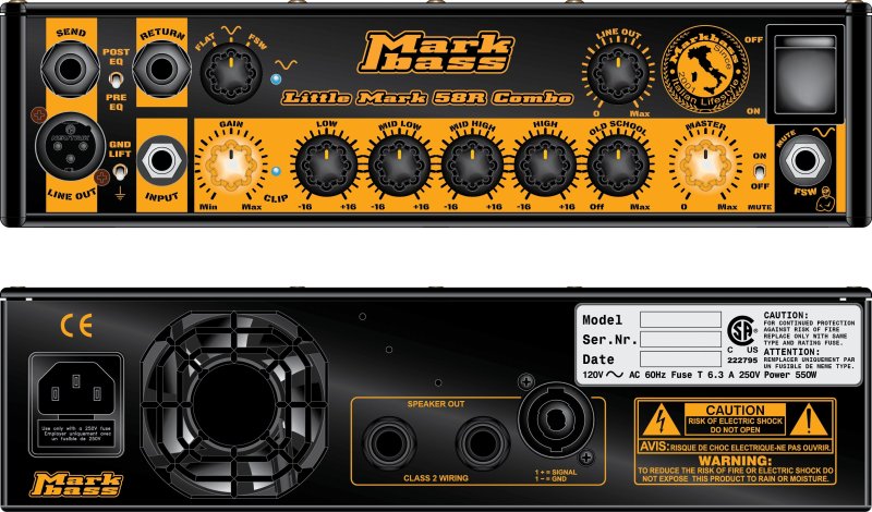 Markbass - 1×15” 300w Classic Ceramic Bass Combo Amp With Piezo Tweeter #MB58R-CMD151P