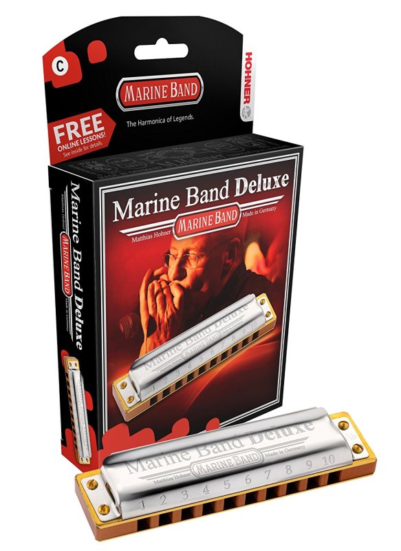 Hohner - Hohner Marine Band Deluxe Harmonica, Key of C #MBDLX-C