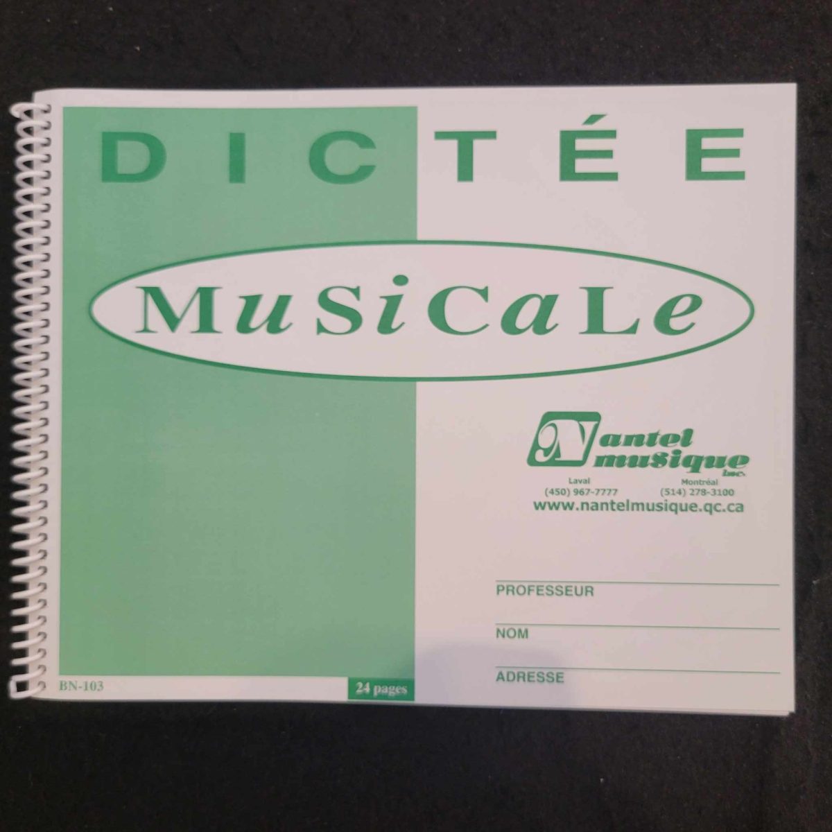 Music Dictation Book