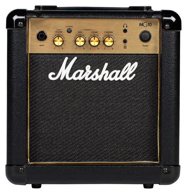 Marshall - 10-watt 2-channel 1x6.5" Guitar Combo Amplifier with Gain Channel Contour Control, Line in #MG10G