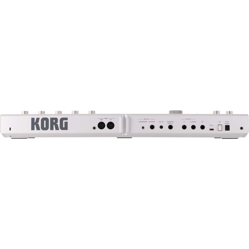 Korg - Limited-Edition MicroKorg 2 37-Key Synthesizer / Vocoder with Soft Case, Metallic White #MICROKORG2WH
