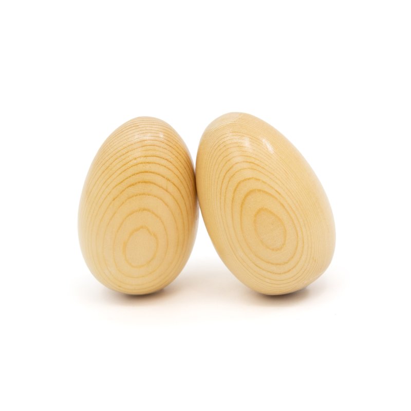 Mano Percussion - Wooden Egg Shakers, Large, Natural #MK-WES-LN