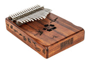 Mahalo - 17-Key Kalimba With Bag & Tuning Hammer, Hibiscus #MKA17HB