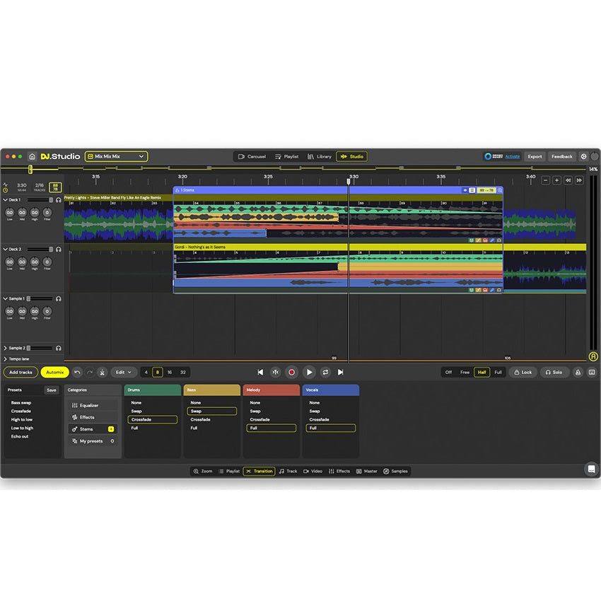 DJ.Studio Pro + Stems - DAW for DJs