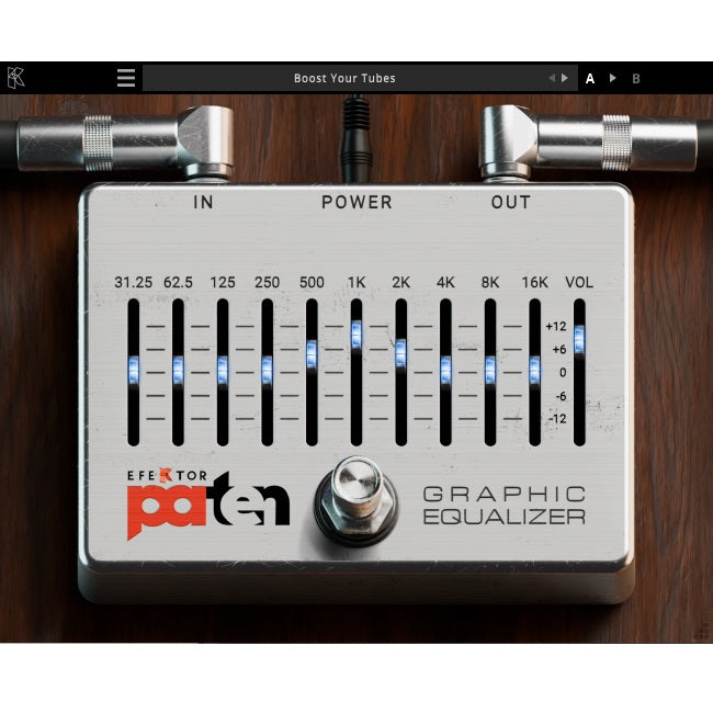 Kuassa Efektor Paten Graphic Equalizer - Precision 10-Band Graphic Equalizer