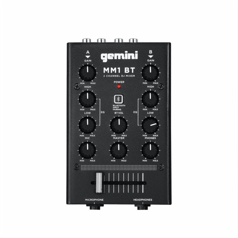 Gemini - 2-channel Professional Analog Dj Mixer With Bluetooth Input #MM1BT