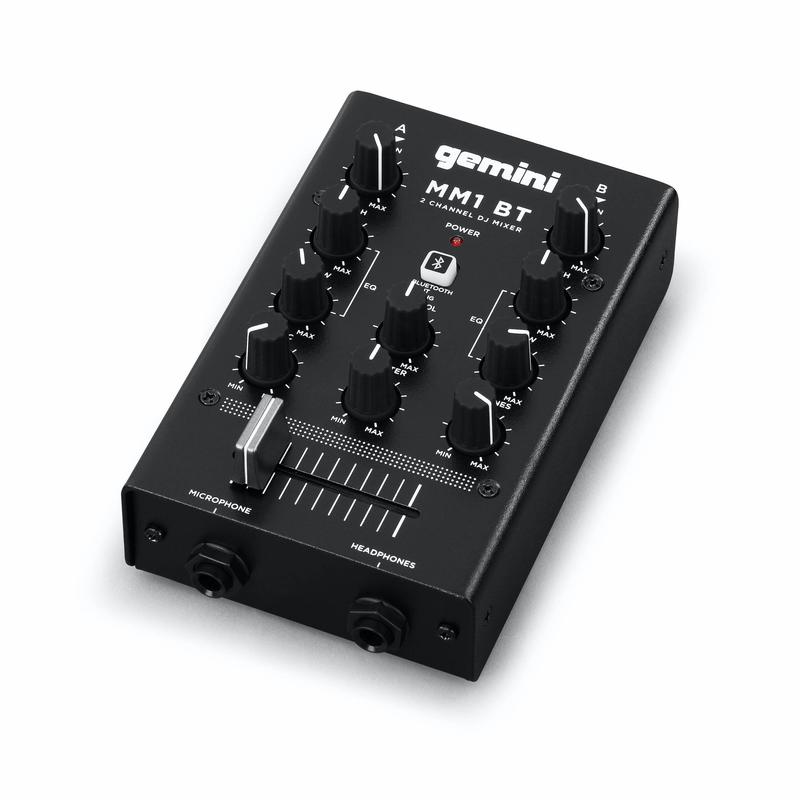 Gemini - 2-channel Professional Analog Dj Mixer With Bluetooth Input #MM1BT
