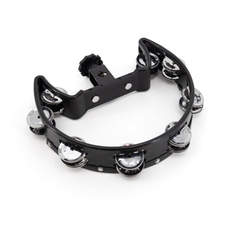 Mano Percussion - Drum Set Tambourine, Black Cutaway #MP-DC-BK