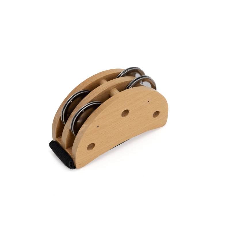 Mano Percussion - Foot Tambourine, Wood #MP-FTAMB