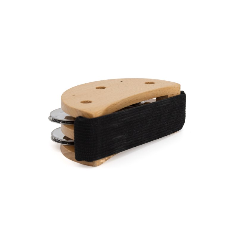 Mano Percussion - Foot Tambourine, Wood #MP-FTAMB