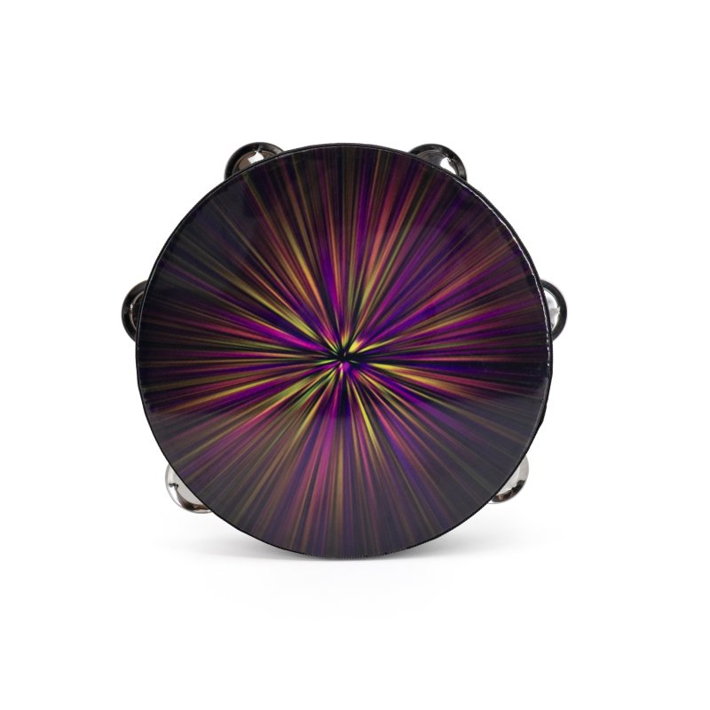 Mano Percussion - Tambourine 8", Radiant Burst Design #MP-HT8-RB
