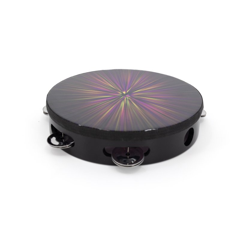 Mano Percussion - Tambourine 8", Radiant Burst Design #MP-HT8-RB