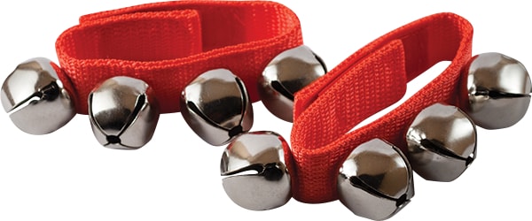 Mano Percussion - Wrist Bells - Red (pair) #MP-WBL-RD