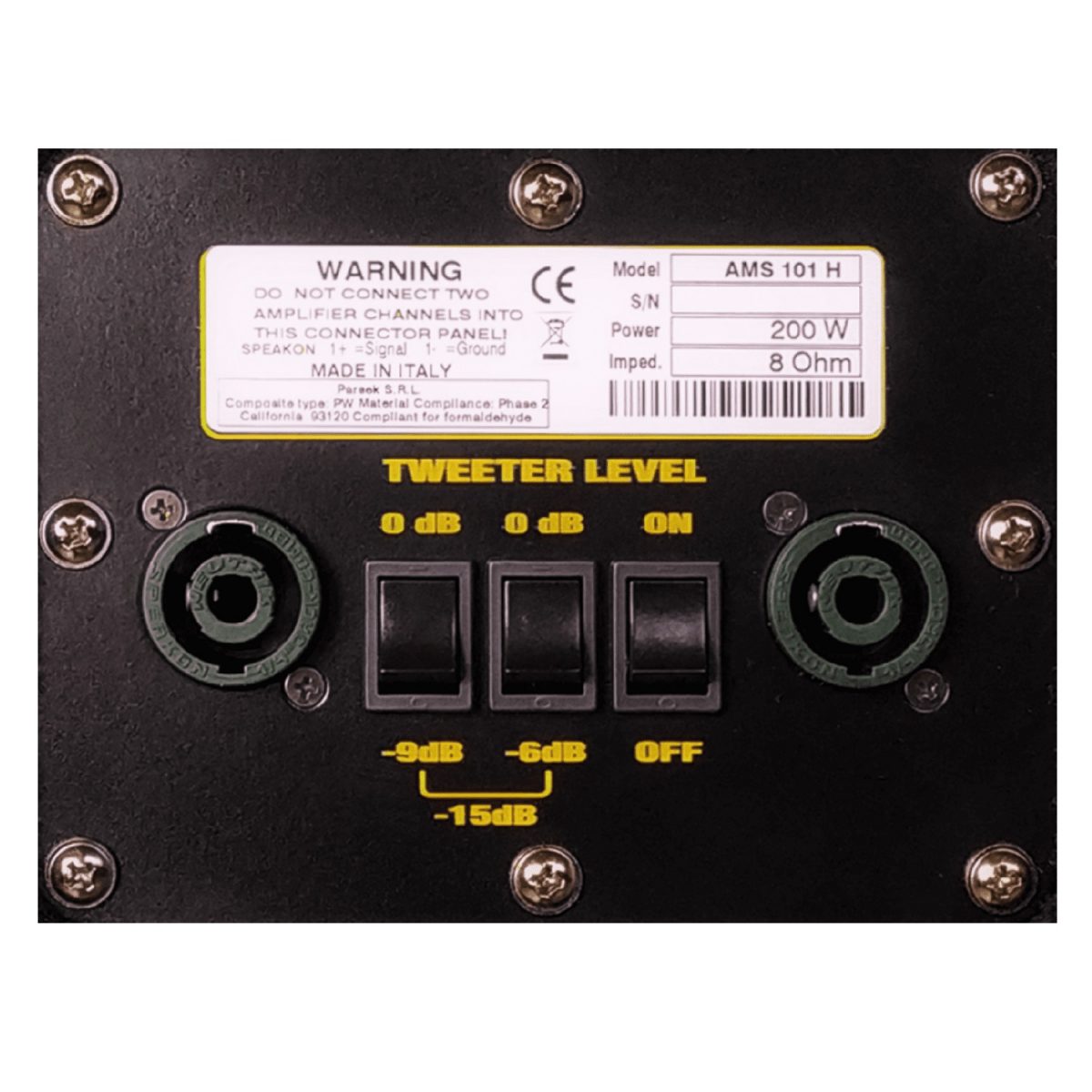 Markbass - AMS 101 H - Advanced Modular Cabinet System Back