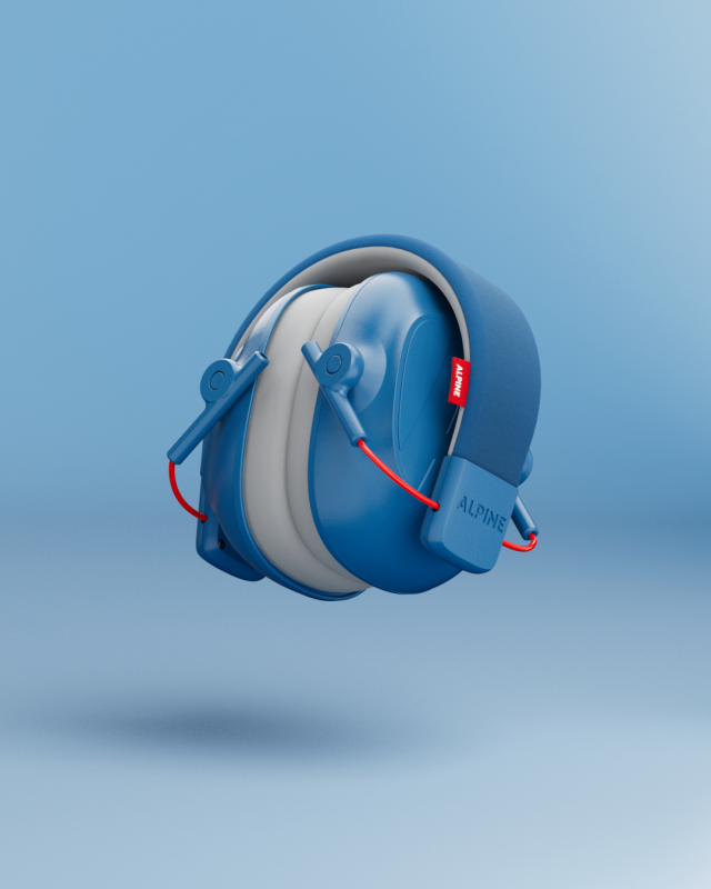 Alpine - Hearing Protection Muffy Kids Earmuffs, Blue #MUFFYBLUE