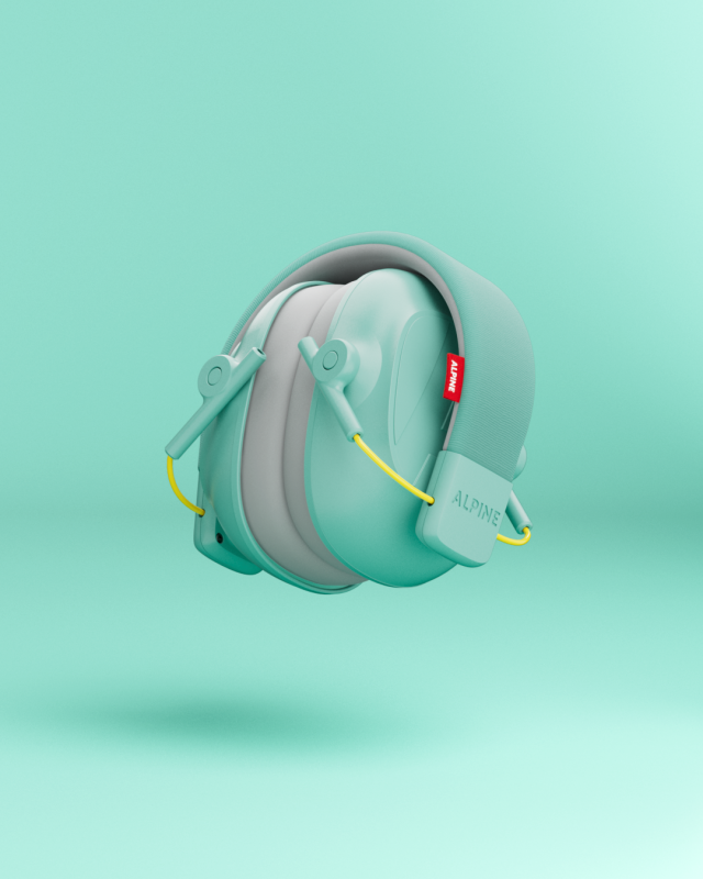 Alpine - Hearing Protection Muffy Kids Earmuffs, Mint #MUFFYMINT