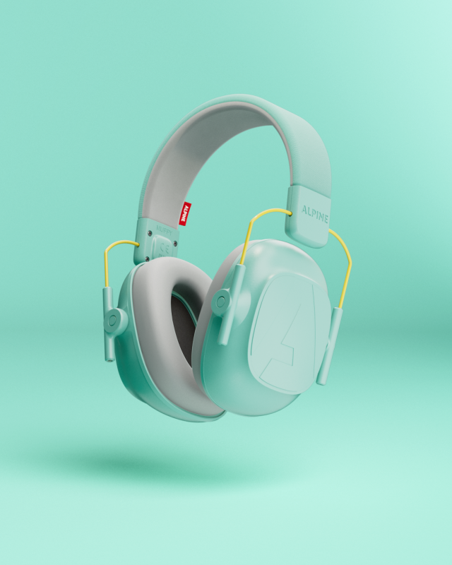 Alpine - Hearing Protection Muffy Kids Earmuffs, Mint #MUFFYMINT