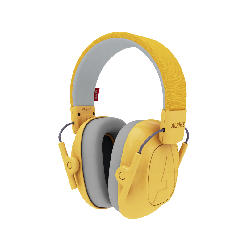 Alpine - Hearing Protection Muffy Kids Earmuffs, Yellow #MUFFYYELLOW