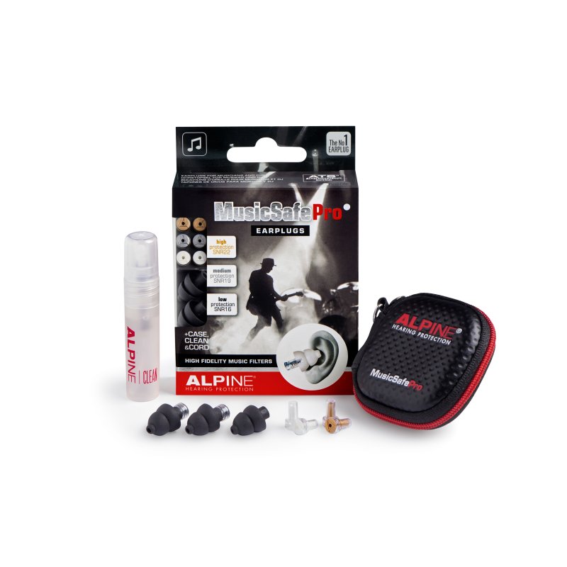 Alpine - MusicSafe Pro Earplugs, Black #MUSICSAFEPROBLK