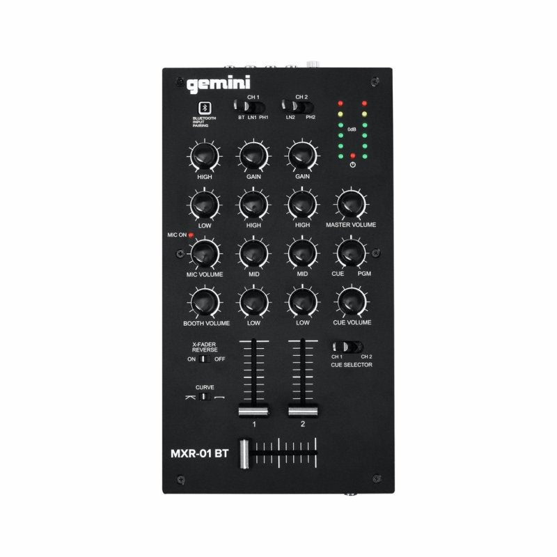 Gemini - 2-channel Professional Dj Mixer With Bluetooth Input #MXR-01BT