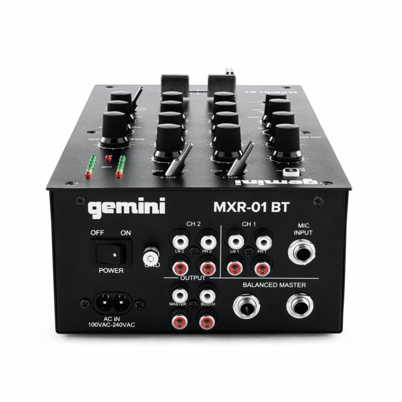 Gemini - 2-channel Professional Dj Mixer With Bluetooth Input #MXR-01BT