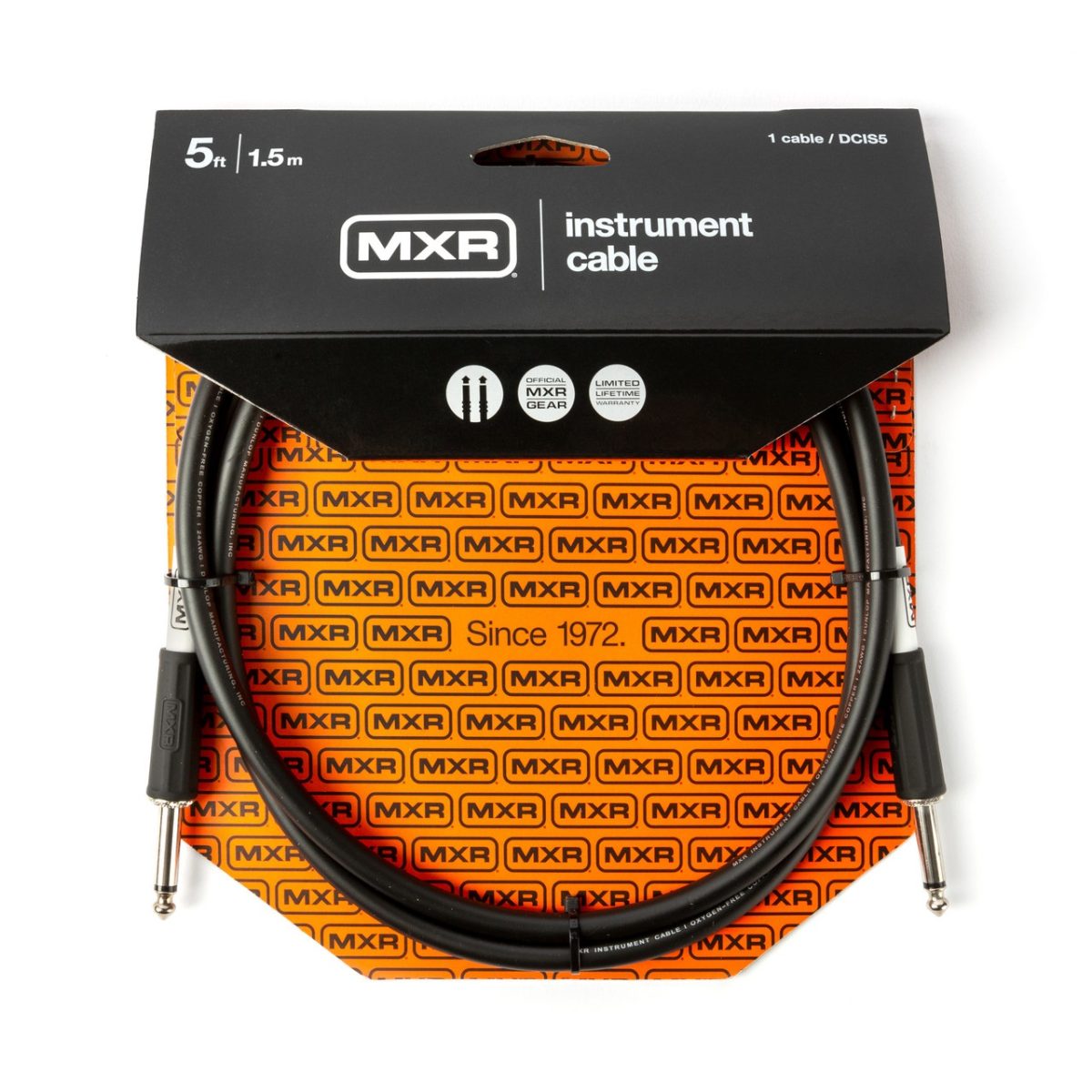 MXR – 5′ Straight Standard Instrument Cable #DCIS05