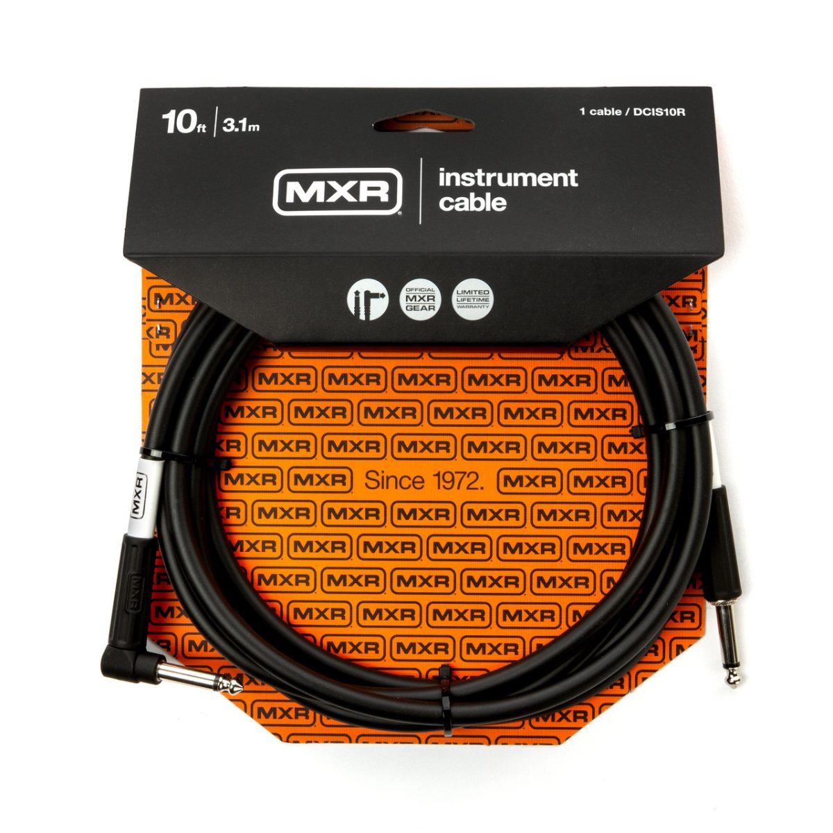 MXR - 10′ Angled Standard Instrument Cable #DCIS10R