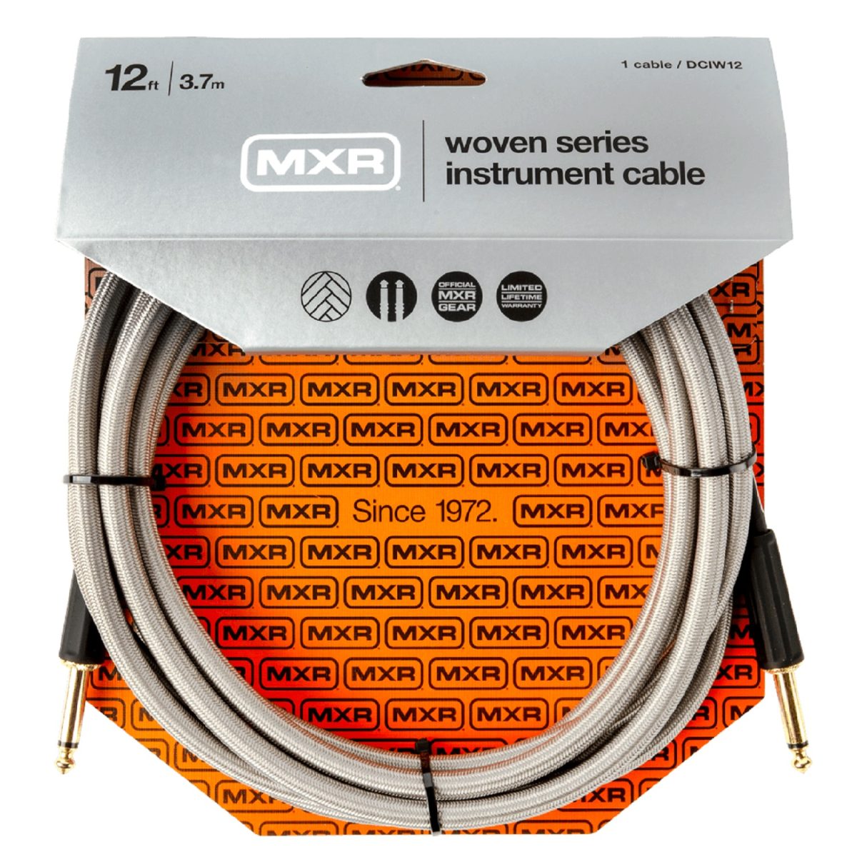 MXR - DCIW12 - 12'' Straight/Straight Pro Series Woven Instrument Cable
