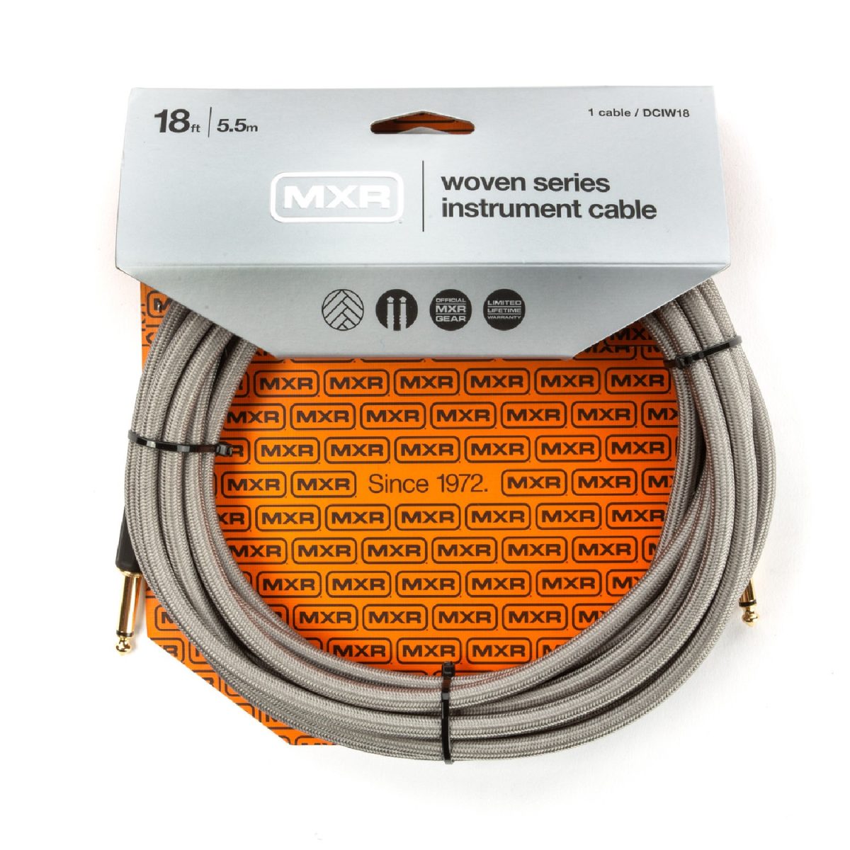 MXR - DCIW18 - 18'' Straight/Straight Pro Series Woven Instrument Cable
