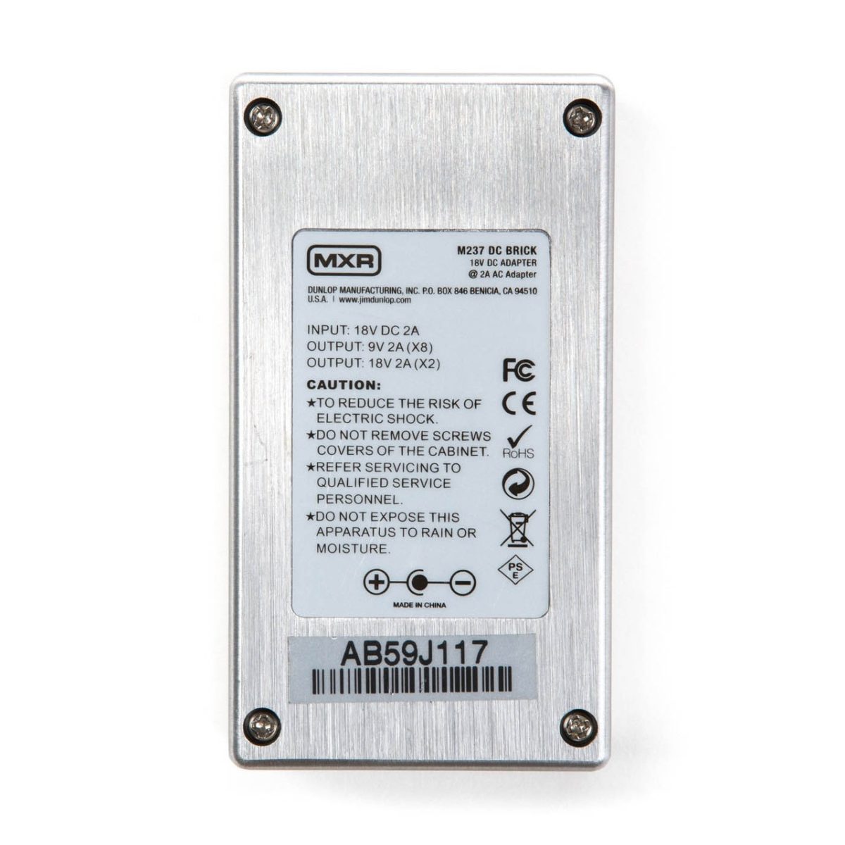 MXR - M237 DC Brick Power Supply Bottom