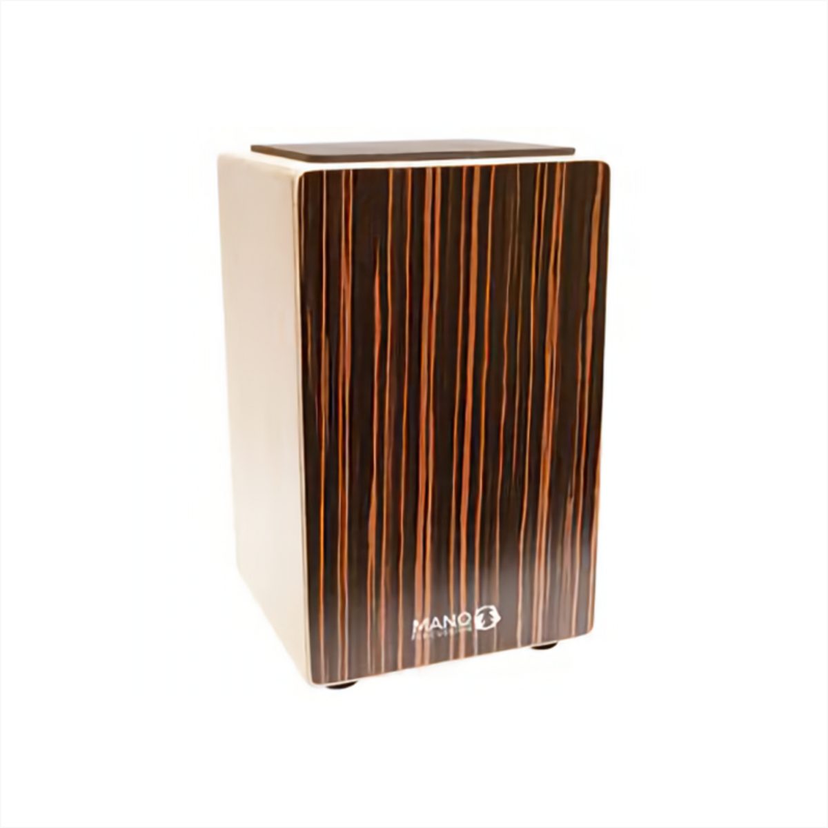 Mano Percussion - Cajon With Foam Seat Pad, Ebony Stripes - MPCAJ100ES