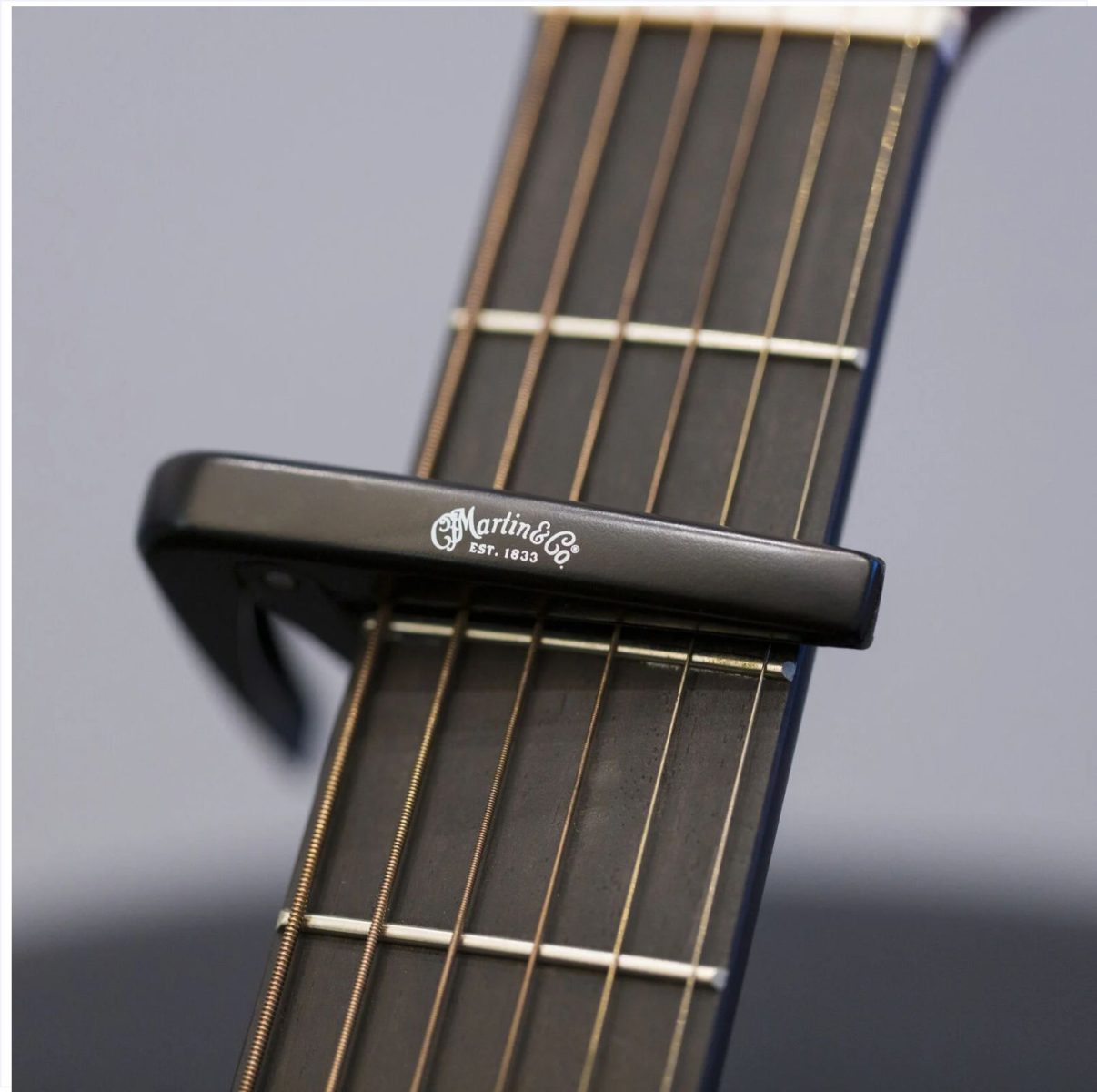 Martin Guitars - Guitar Capo - Black-on neck