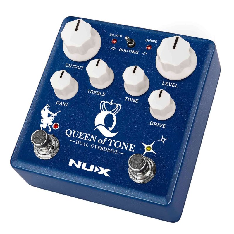 NUX - Queen Of Tone Dual Overdrive Effects Pedal #NDO-6