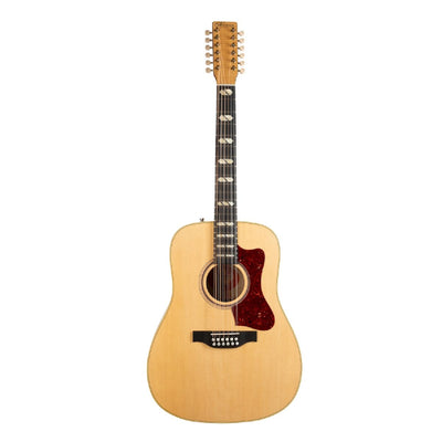 Norman - Guitare acoustique/électrique B50 12 naturelle semi-lustrée avec étui