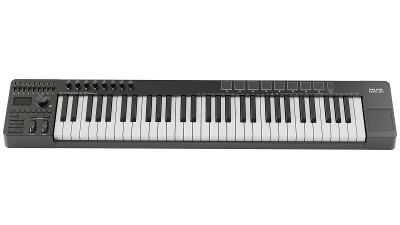 NUX - 61-Key MIDI Keyboard Controller, Black #NTK-61