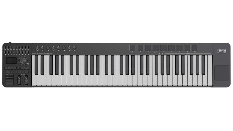 NUX - 61-Key MIDI Keyboard Controller, Black #NTK-61