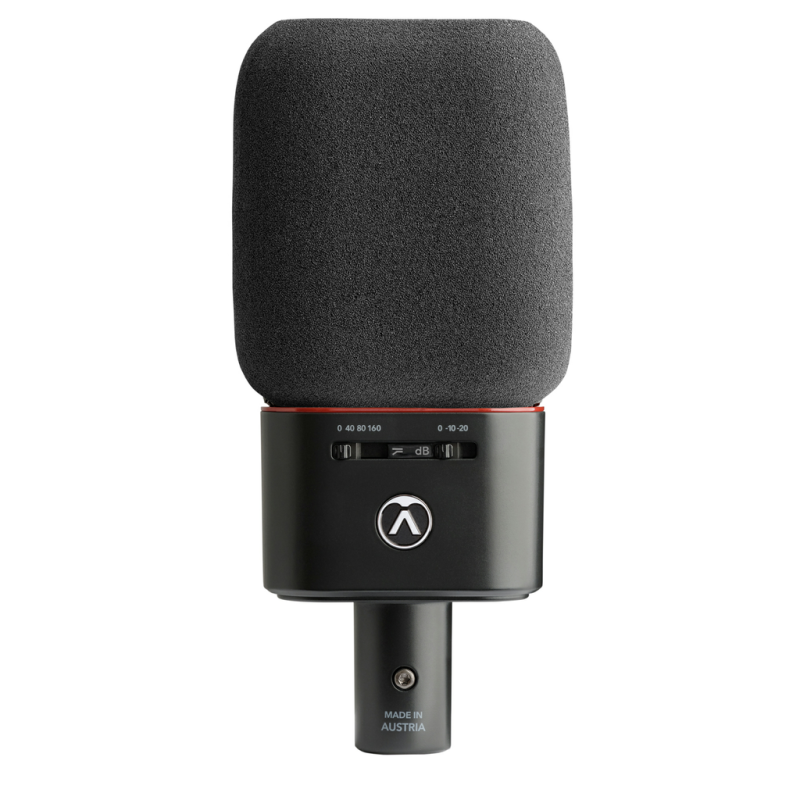 Austrian Audio - Large-Diaphragm Cardioid Condenser Microphone, Black #OC18-STUDIOSET