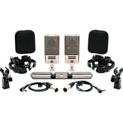 Austrian Audio - Large-Diaphragm Multipattern Condenser Microphone, Silver (Matched Pair) #OC818-DUALSETPLUS