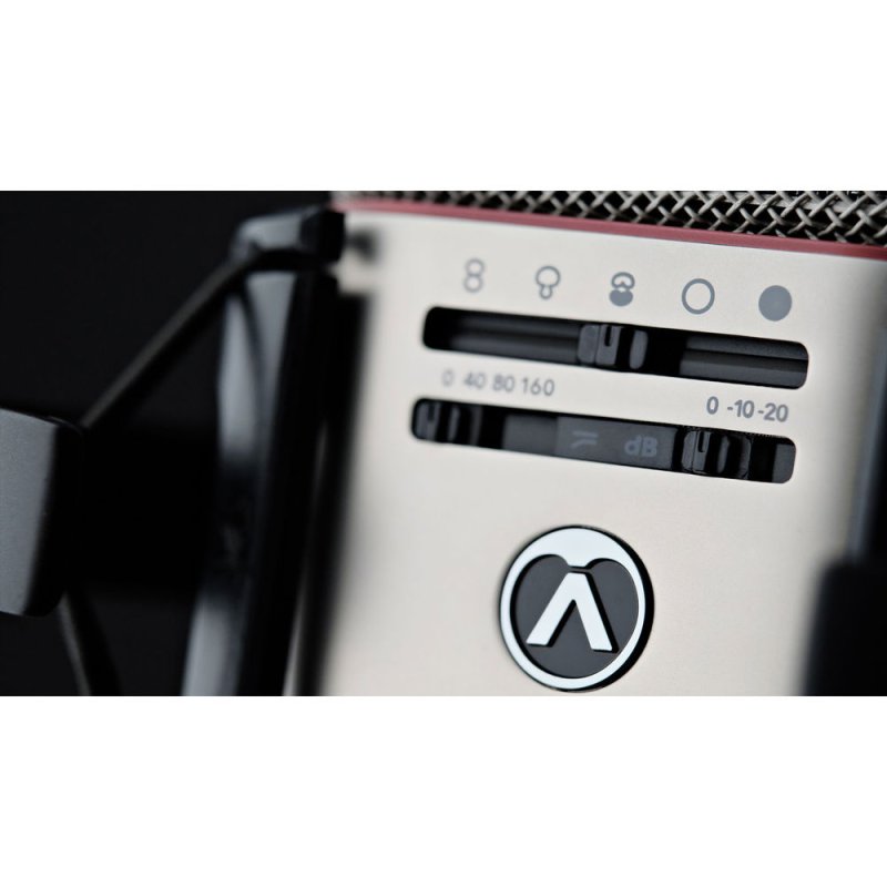 Austrian Audio - Large-Diaphragm Multipattern Condenser Microphone, Silver #OC818-STUDIOSET