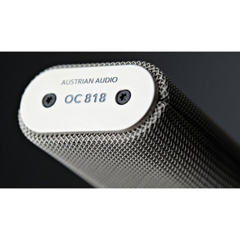 Austrian Audio - Large-Diaphragm Multipattern Condenser Microphone, Silver #OC818-STUDIOSET