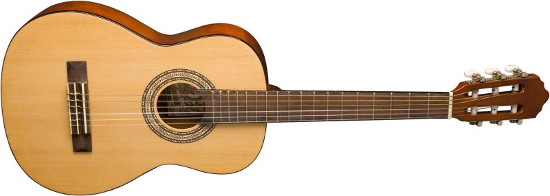 Oscar Schmidt - 1/2 Size Classical Acoustic Guitar with Select Spruce Top & Nylon Strings, Natural Gloss #OCHS-A