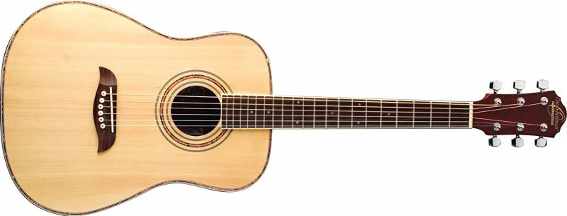 Oscar Schmidt - 3/4 Size Dreadnought Acoustic Guitar, Natural High Gloss #OG1-A