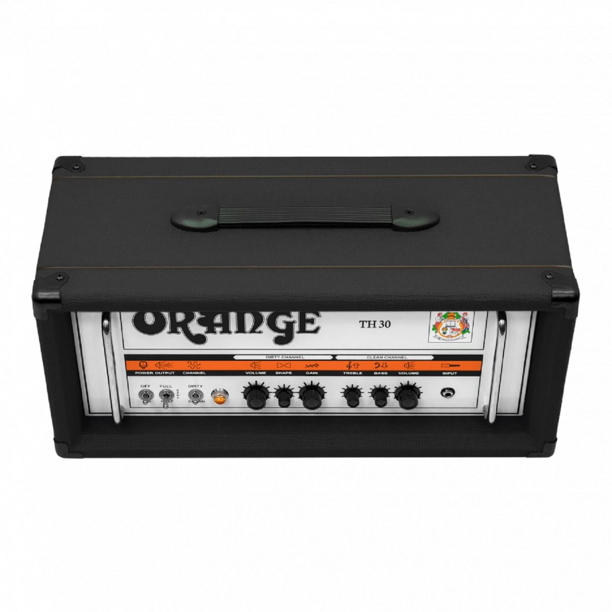 Orange - TH30 Guitar Amp Head - Black Front Top